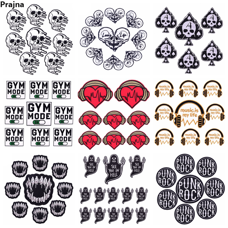 Streetwear Brand Stickers - رقع تطريز على الطراز الصخري ،