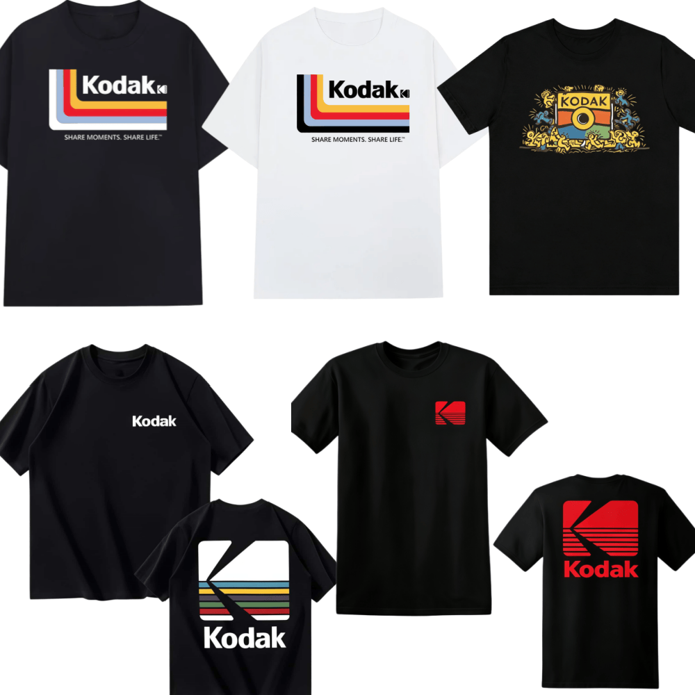 Streetwear Brand Shirts - تي شيرت كوداك فيلم متعدد الوظائف