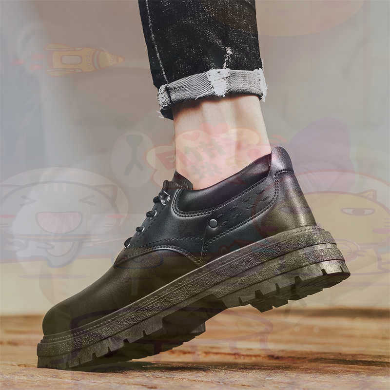 Streetwear Brand Vietnam - أحذية رياضية رجالية من الجلد الطبيعي