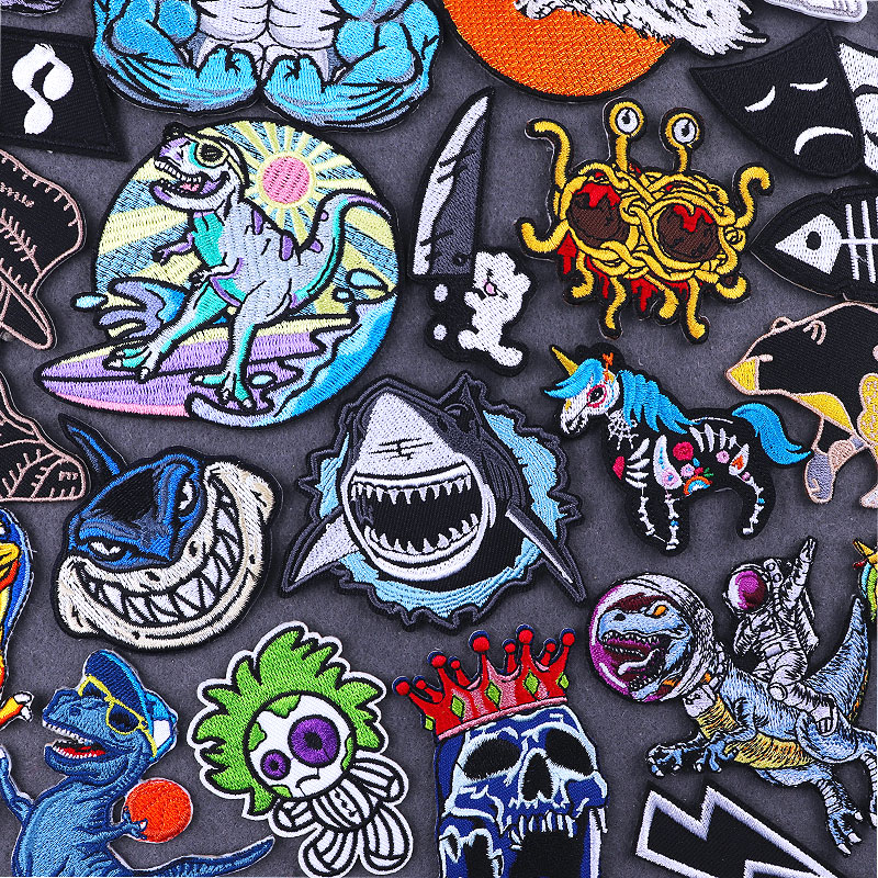 Streetwear Brand Stickers - فاسق الحيوان القرش DIY منصهر بقع