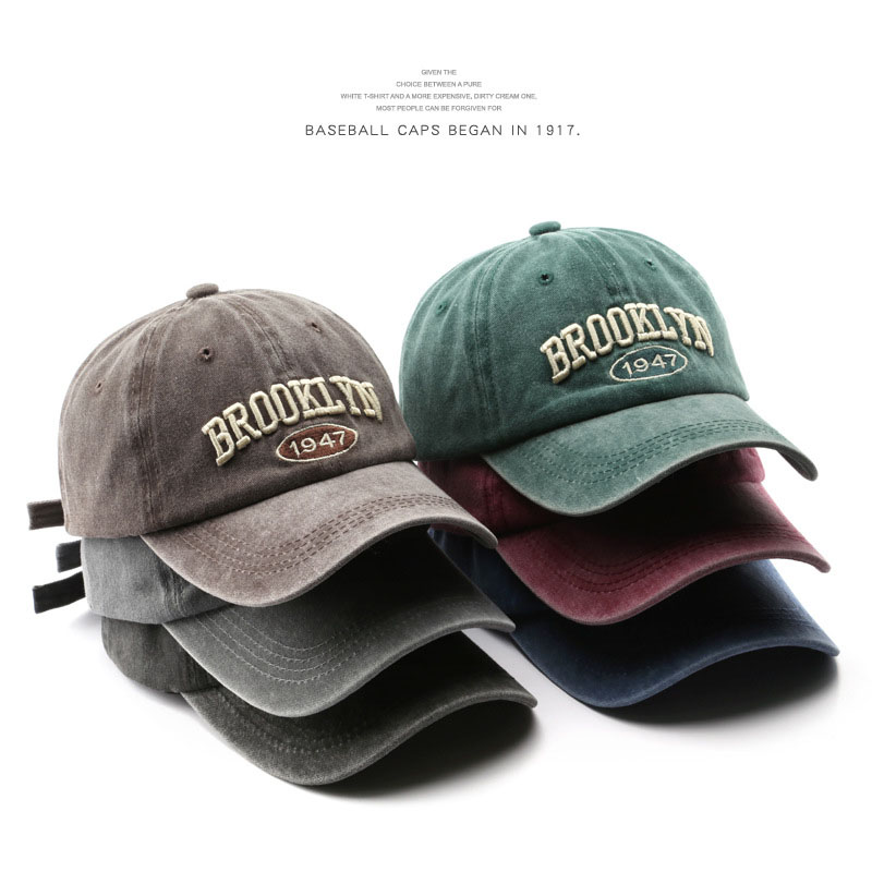 Streetwear Brand Beanie - الرجعية بروكلين إلكتروني التطريز قبعات البيسبول