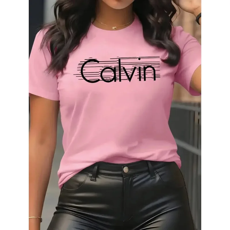 Streetwear Brand Shirts - كالفين المرأة تي شيرت الترفيه موضة