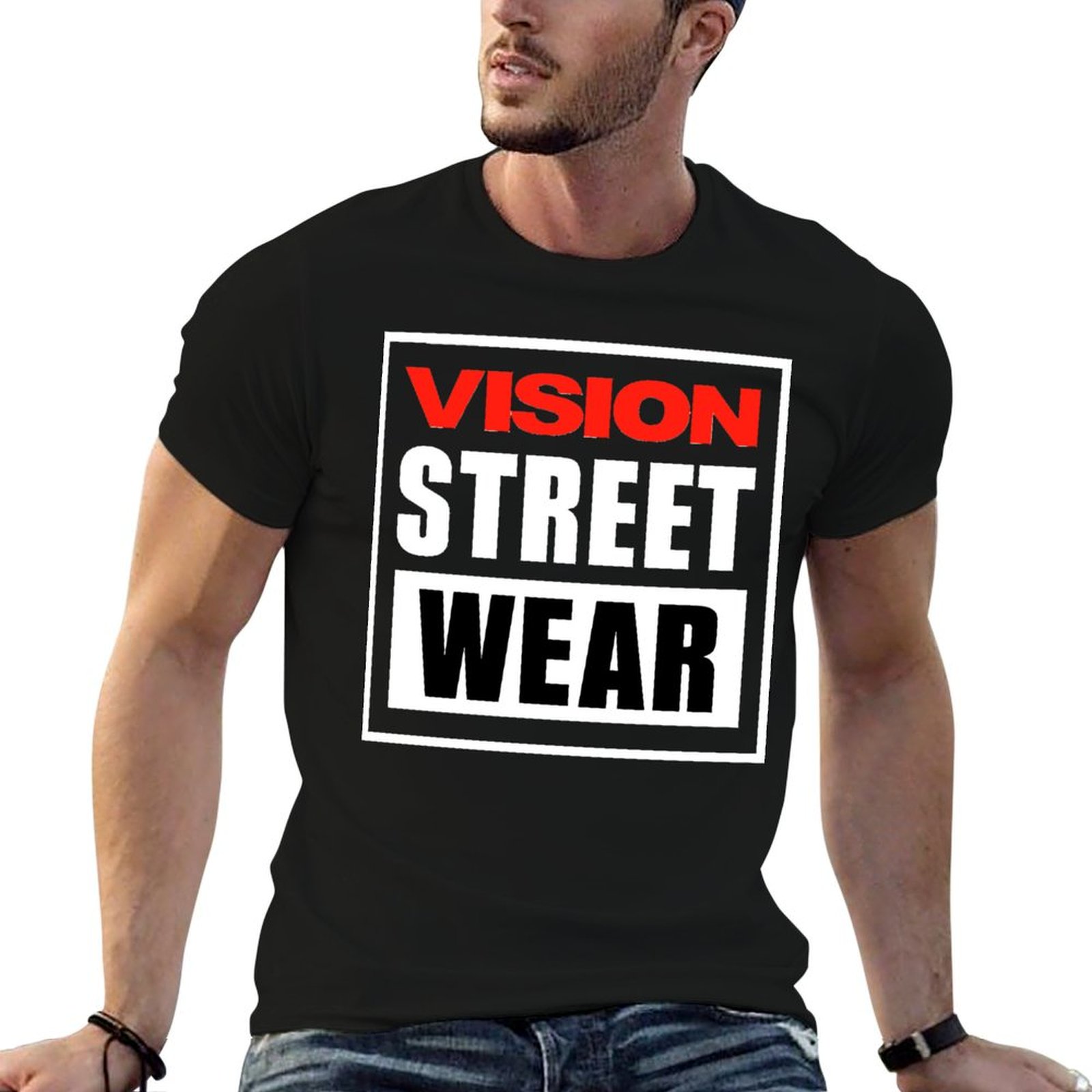 Vision Streetwear Brand - تي شيرت فيجن ستريت وير للرجال،