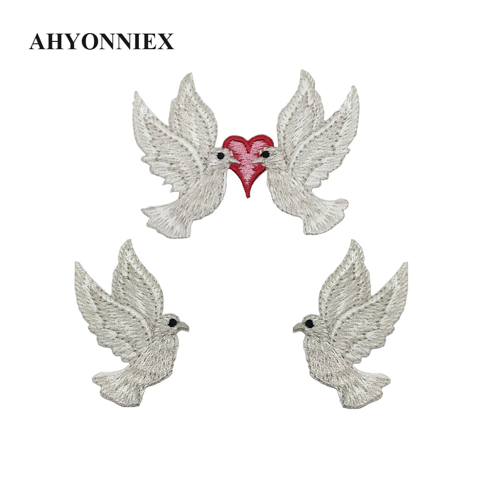 Streetwear Brand Stickers - AHYONNIEX عالية الجودة الأبيض حمامة التطريز