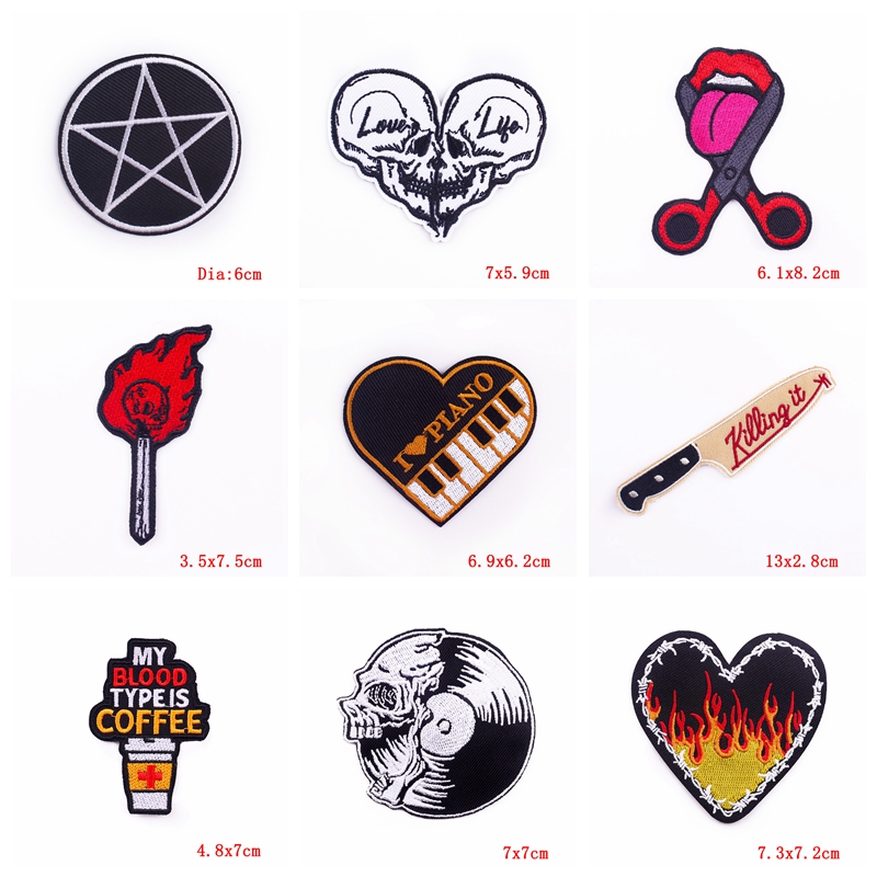 رقع تطريز على الطراز الصخري ،  - مراجعة Streetwear Brand Stickers وسعره