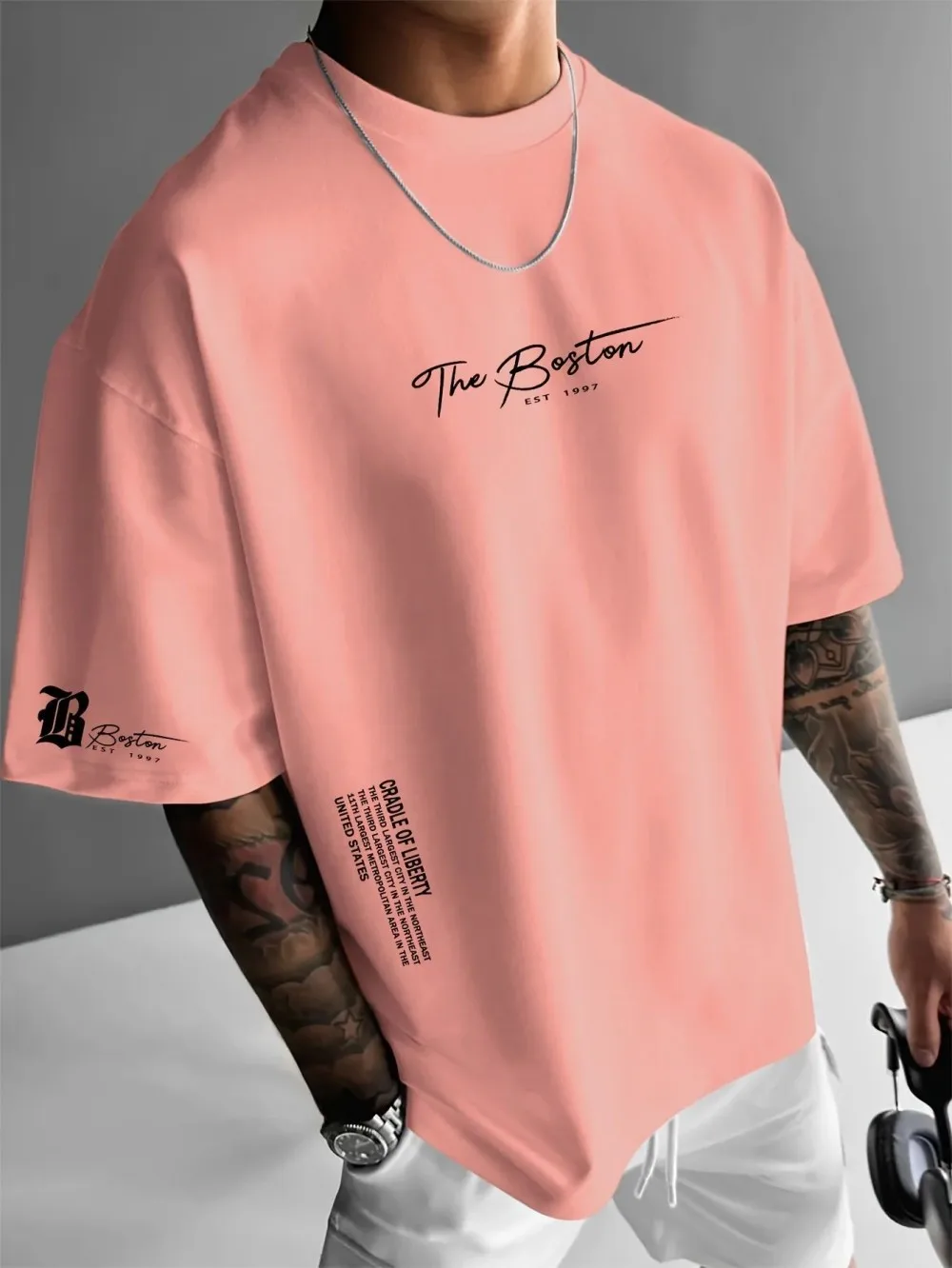 أحدث تي شيرت رجالي فاخر مطبوع  - مراجعة Streetwear Brand Shirts وسعره