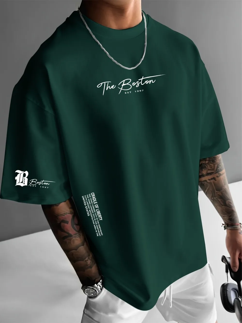 أحدث تي شيرت رجالي فاخر مطبوع  - مراجعة Streetwear Brand Shirts وسعره
