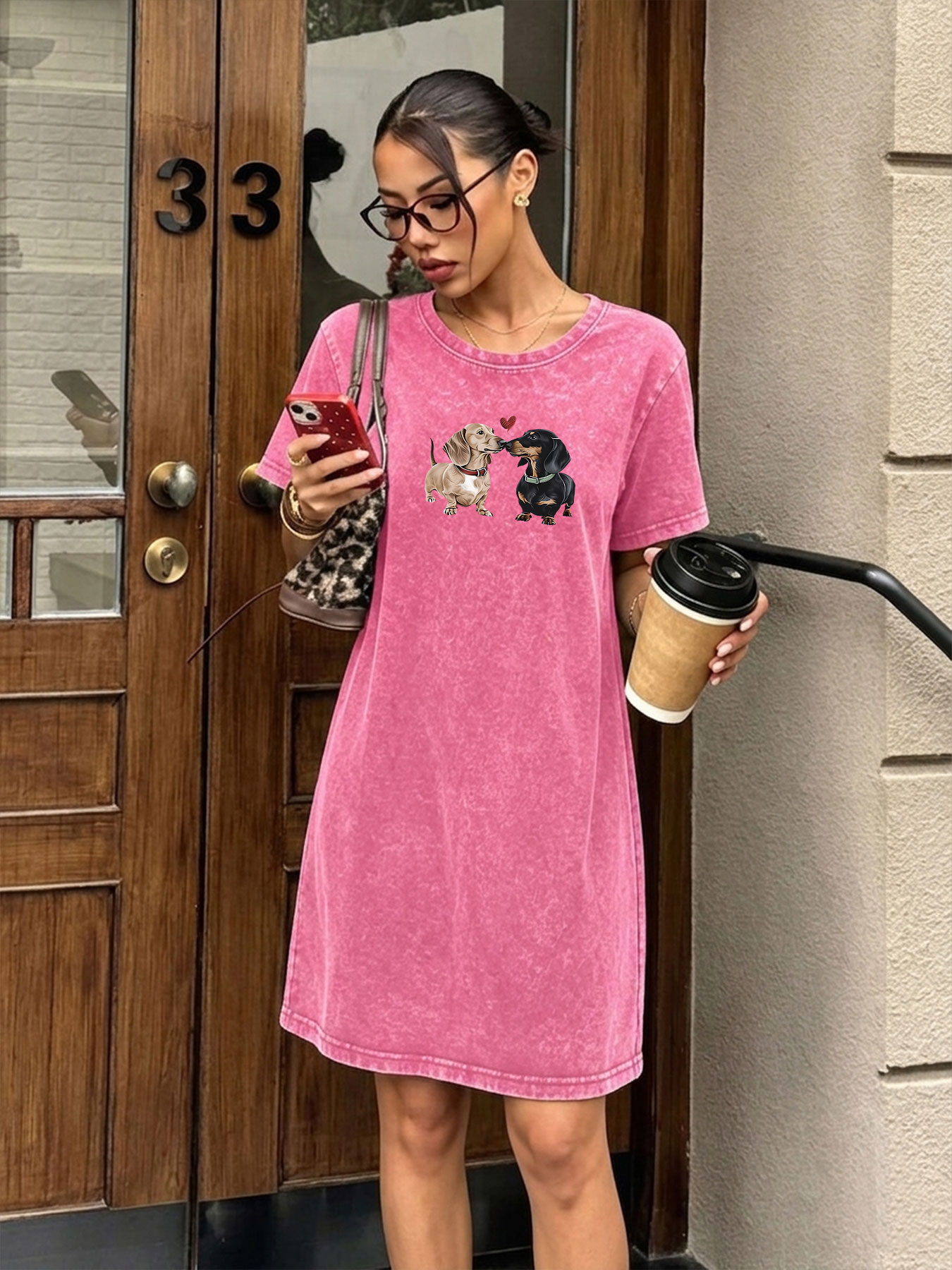 فستان تي شيرت نسائي بتصميم عتي - مراجعة Streetwear Brand Heart وسعره