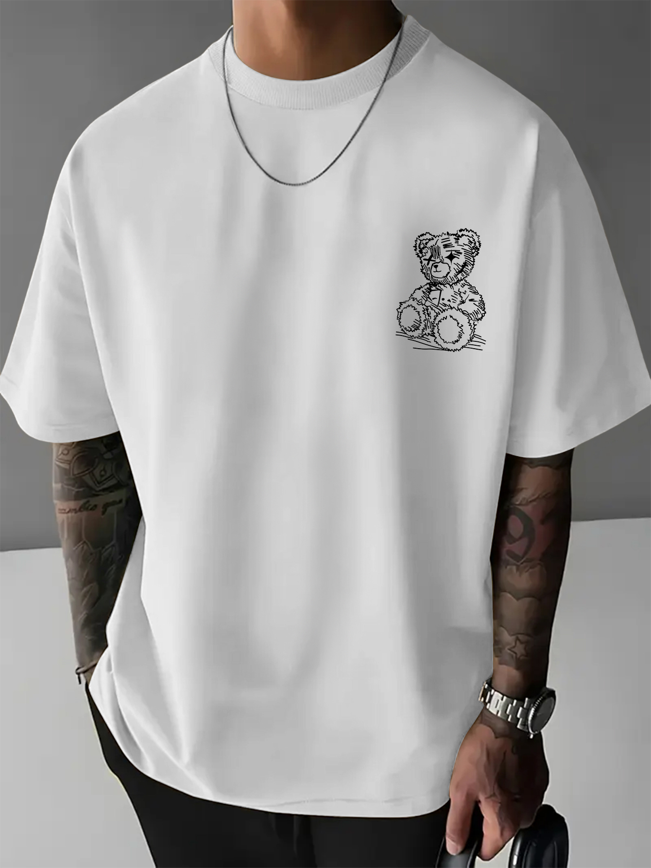 تي شيرت رجالي فضفاض بتصميم ستر - مراجعة Streetwear Brand Quotes وسعره