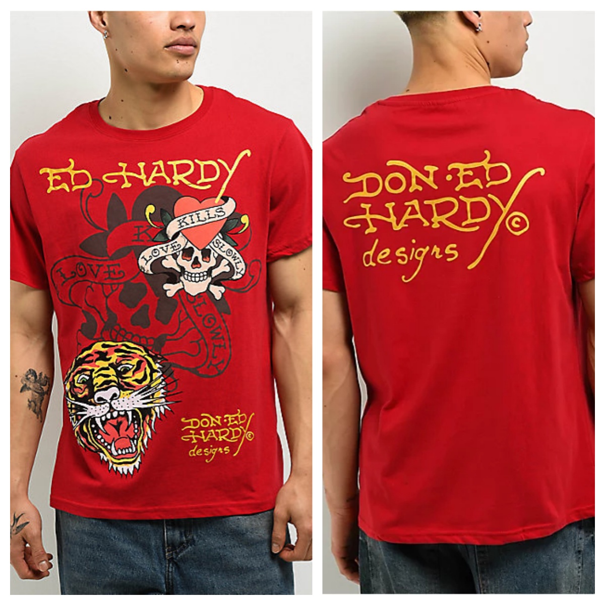 تي شيرت بتصميم قلب مقدس أحمر ا - مراجعة Streetwear Brand Heart وسعره