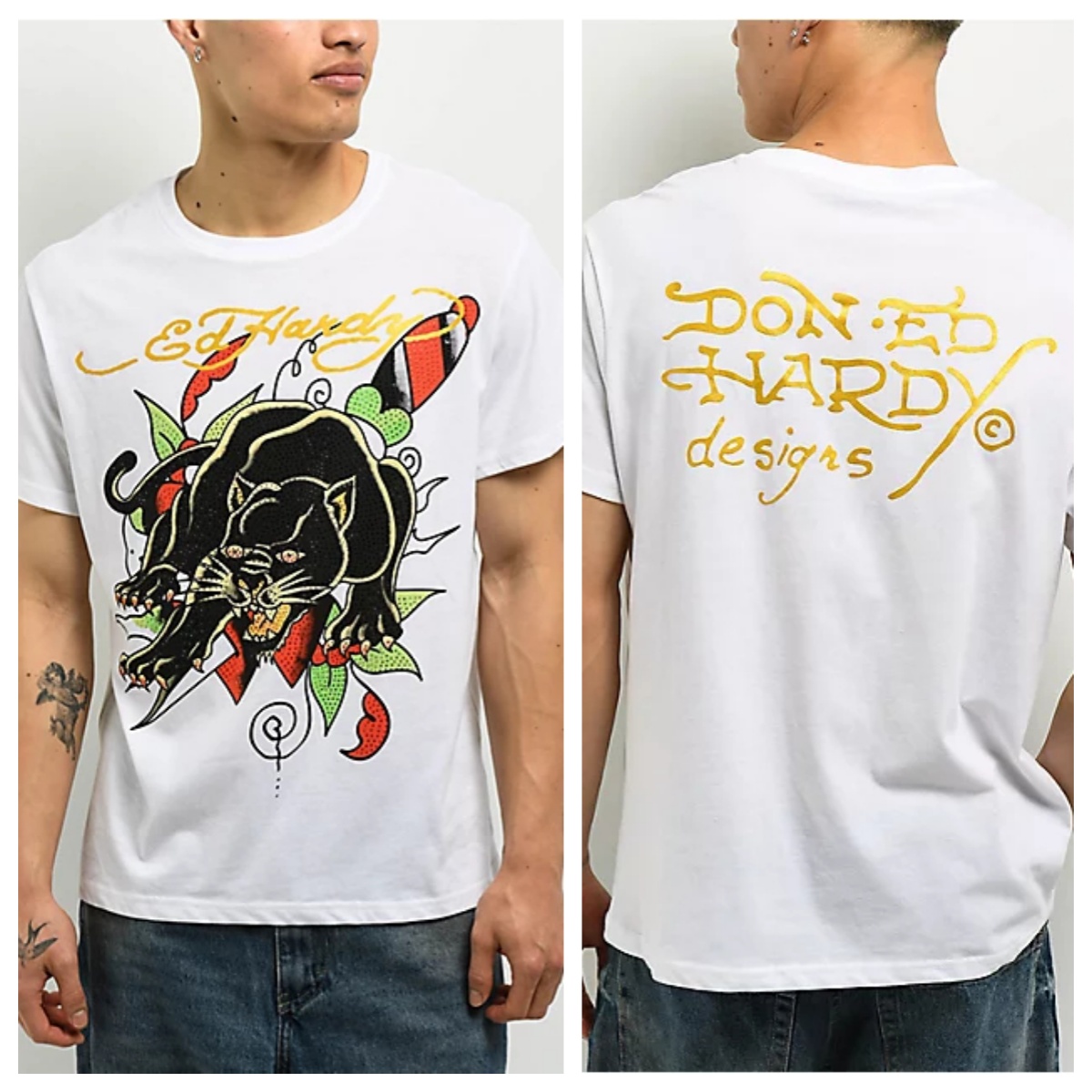 تي شيرت بتصميم قلب متقاطع على  - مراجعة Streetwear Brand Heart وسعره